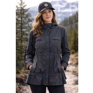 Lululemon Jacket | Apres Black Athletica Anorak Full Zip Lined Jacket